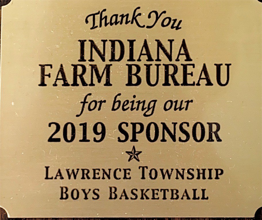 Lawrence basketball league Sponsor award - 2019
