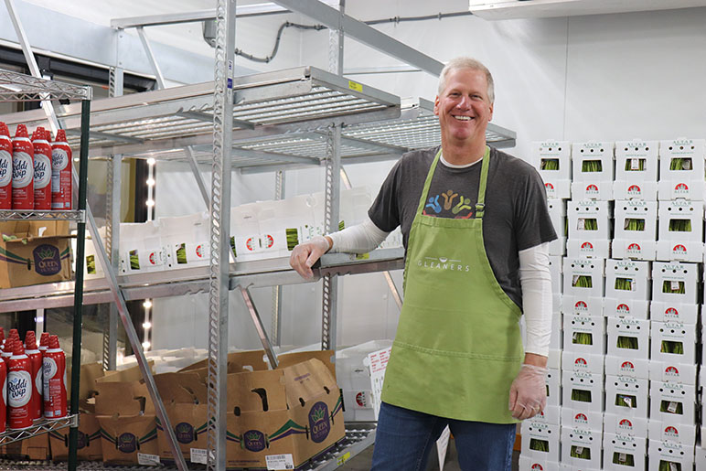 CEO Kevin Murphy volunteering at Gleaners Food Bank during the #sharehowyoucare campaign