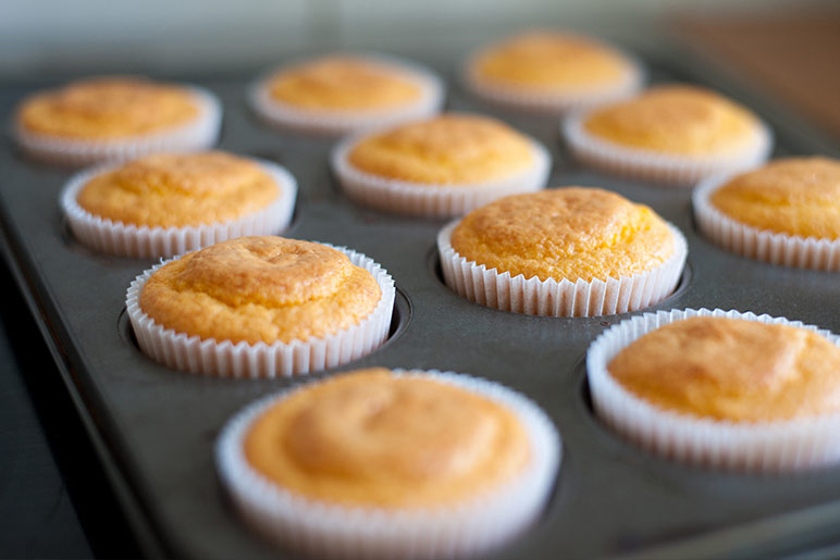 Baked Cornbread cupcakes