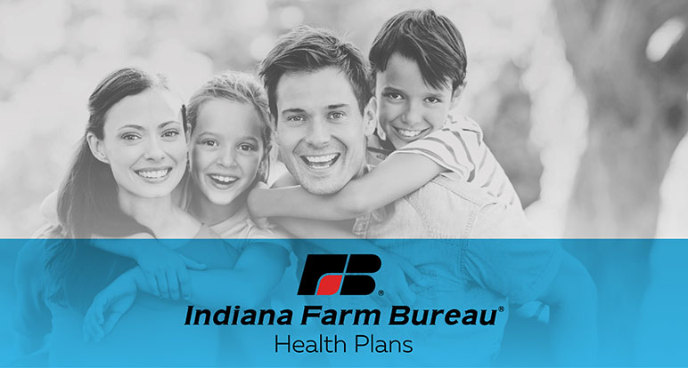 INFB Health Plans photo of family of four smiling