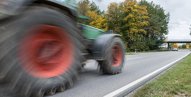 Farm Equipment on street