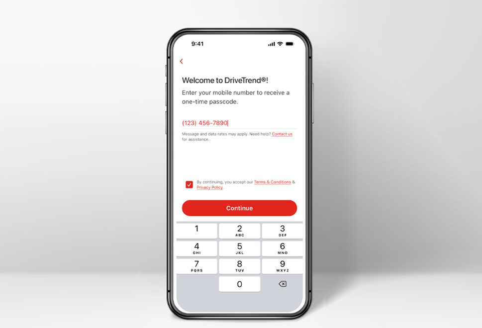 DriveTrend registration
